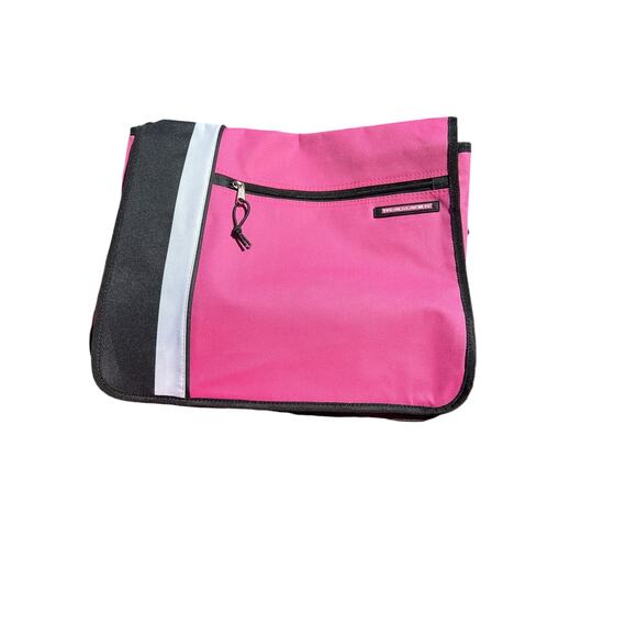 Pink Travel Messenger Laptop Commuter TravelMaker Bag with Adjustable Strap NEW - Picture 10 of 16